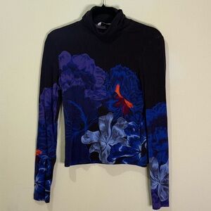 The Kit Indigo Iris Turtleneck